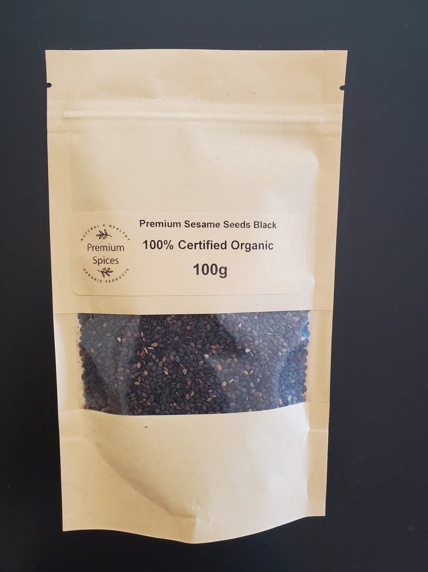 Premium Organics - Sesame Seeds Black 100% Certified Organic