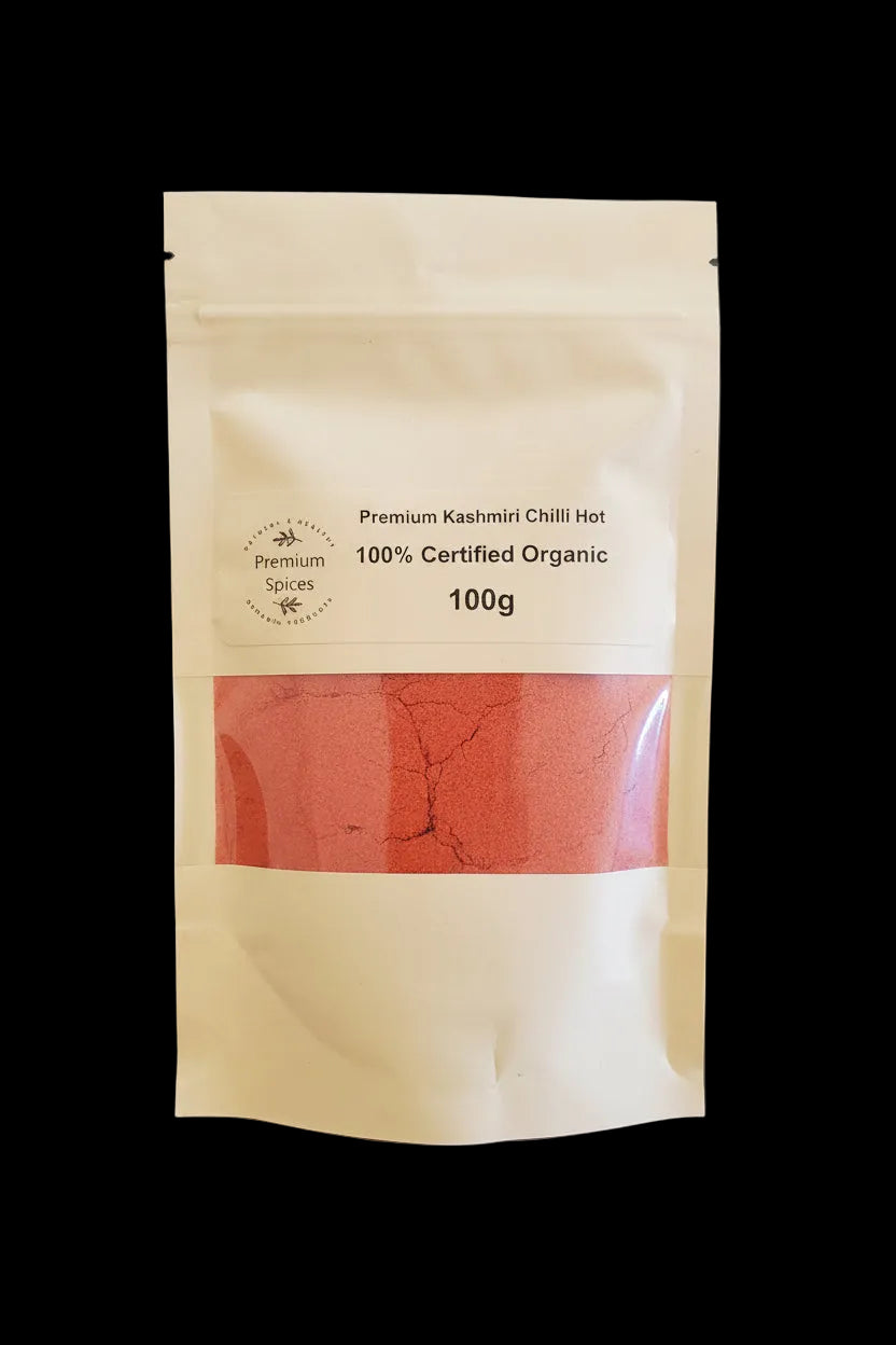 Premium Kashmiri Chilli Powder Hot | 100% Certified Organic