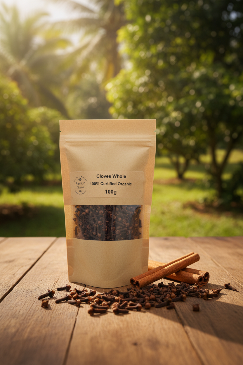 Premium Organic Cloves Whole - 100% Certified Organic - Product Photo 4