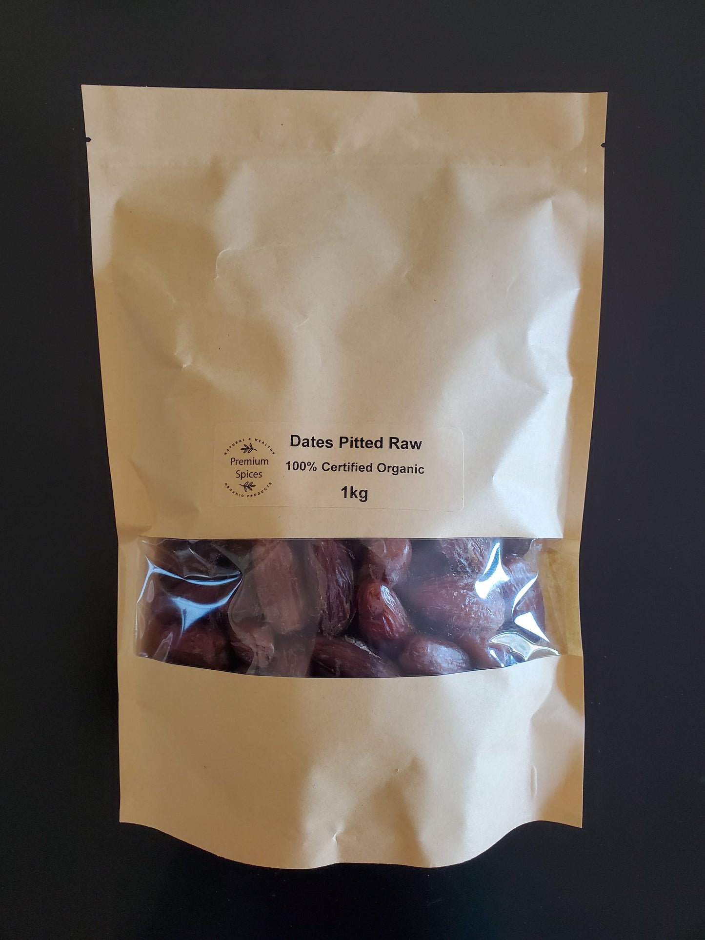 Premium Organics Dates Pitted Raw 100% Certified Organic