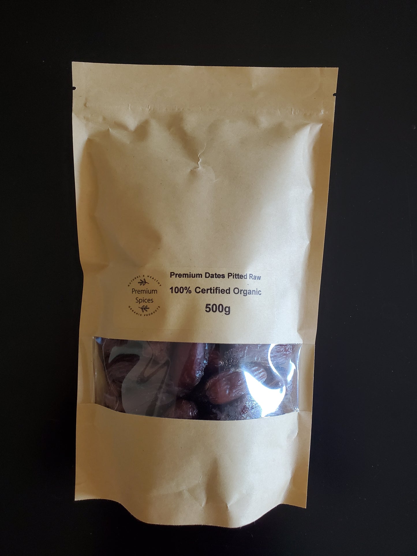 Premium Organics Dates Pitted Raw 100% Certified Organic