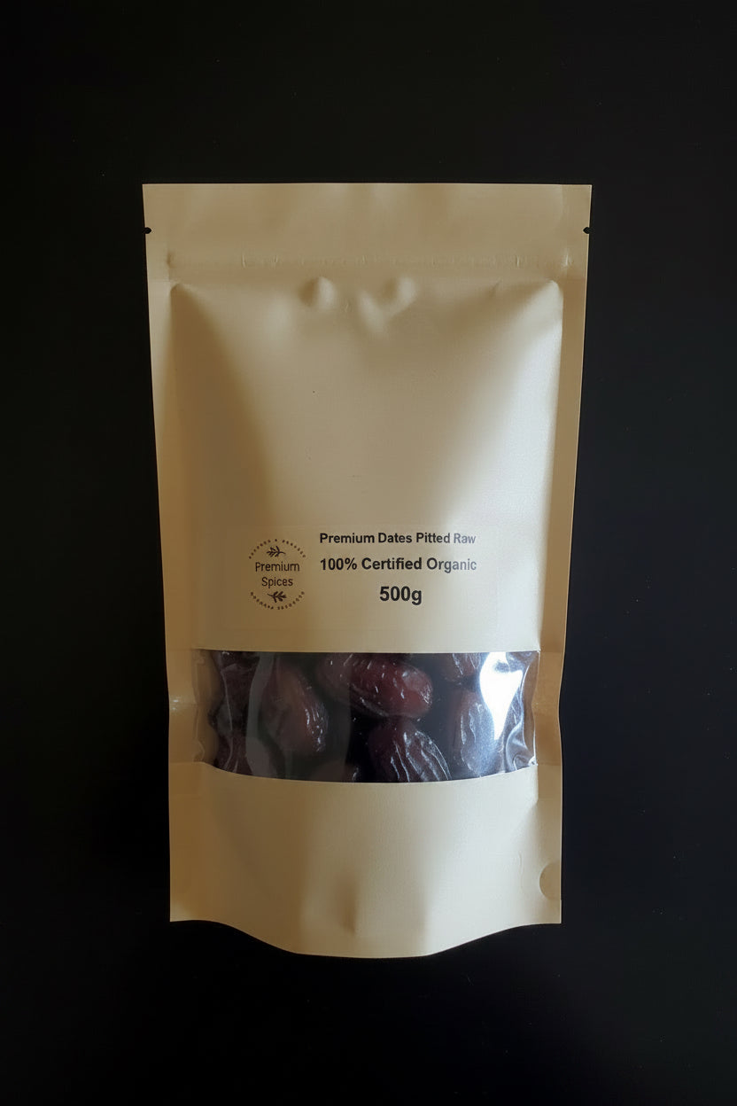 Premium Organic Dates Pitted Raw | 100% Certified Organic