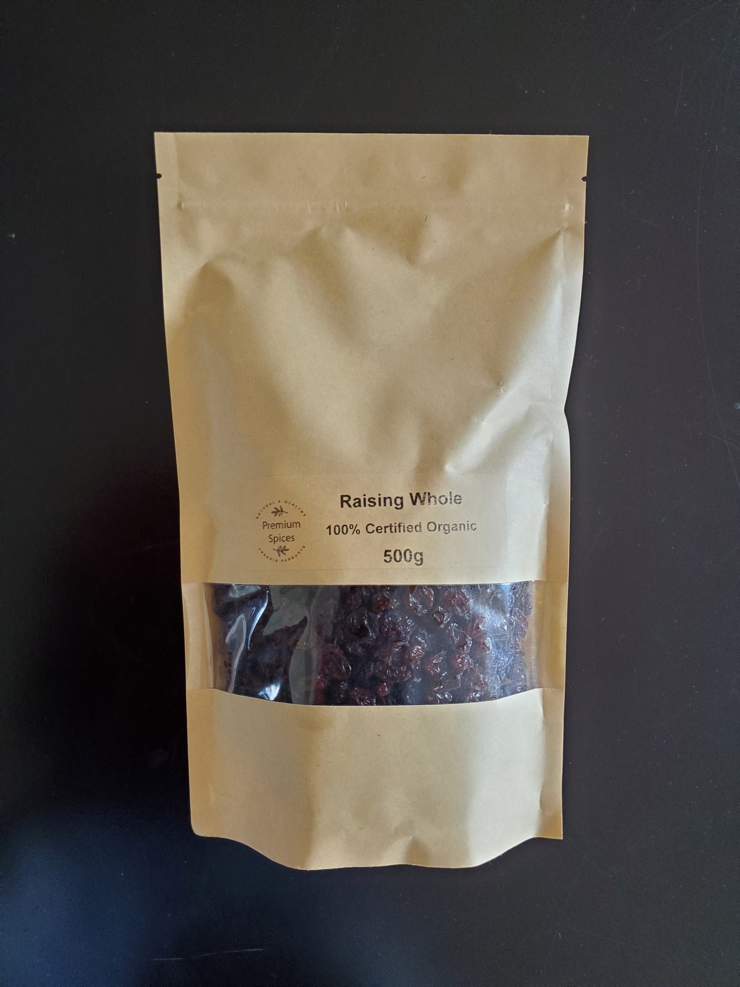 Premium Organics Raisins Whole 100% Certified Organic