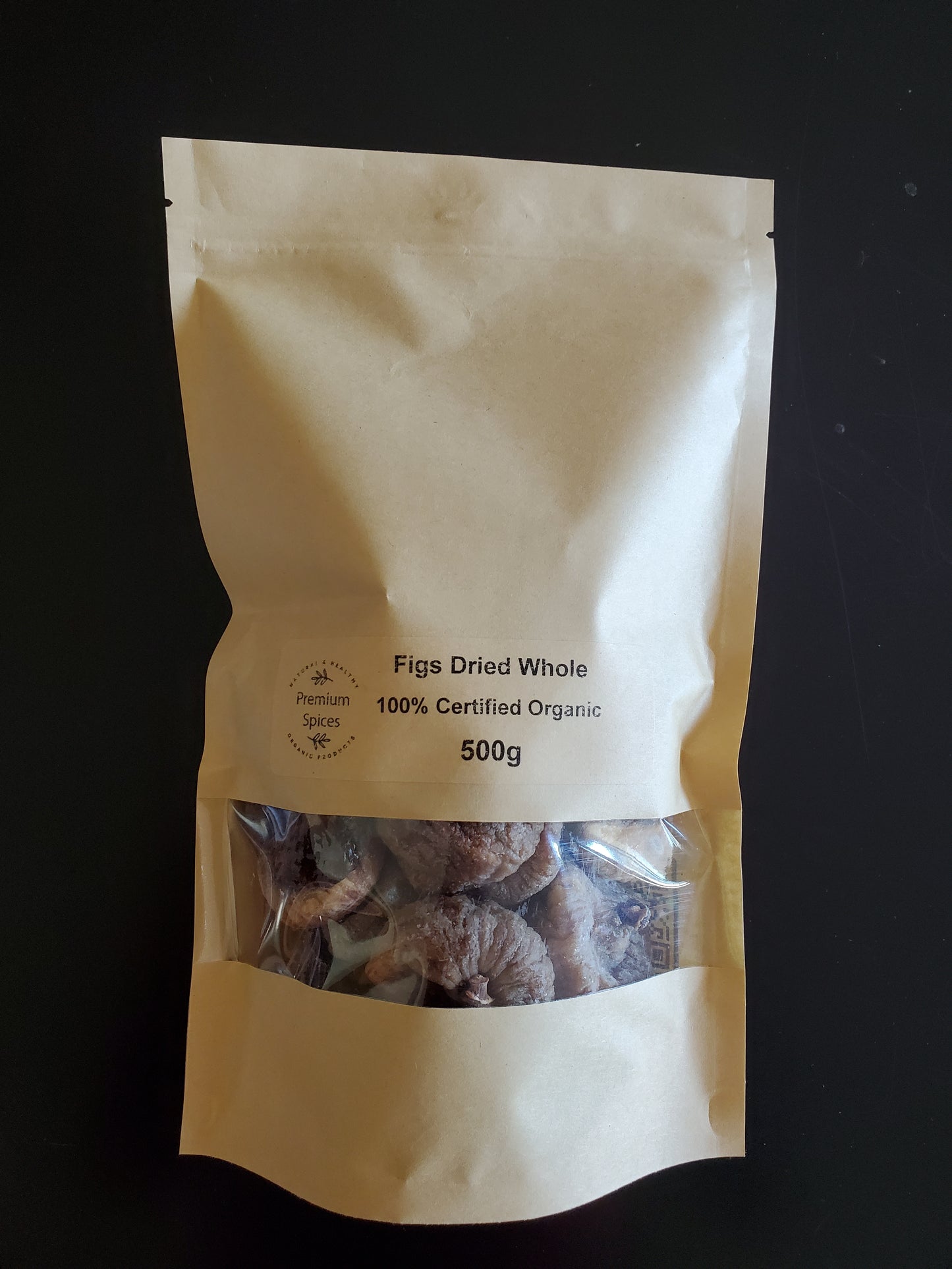 Premium Organics Figs Dried Whole 100% Certified Organic