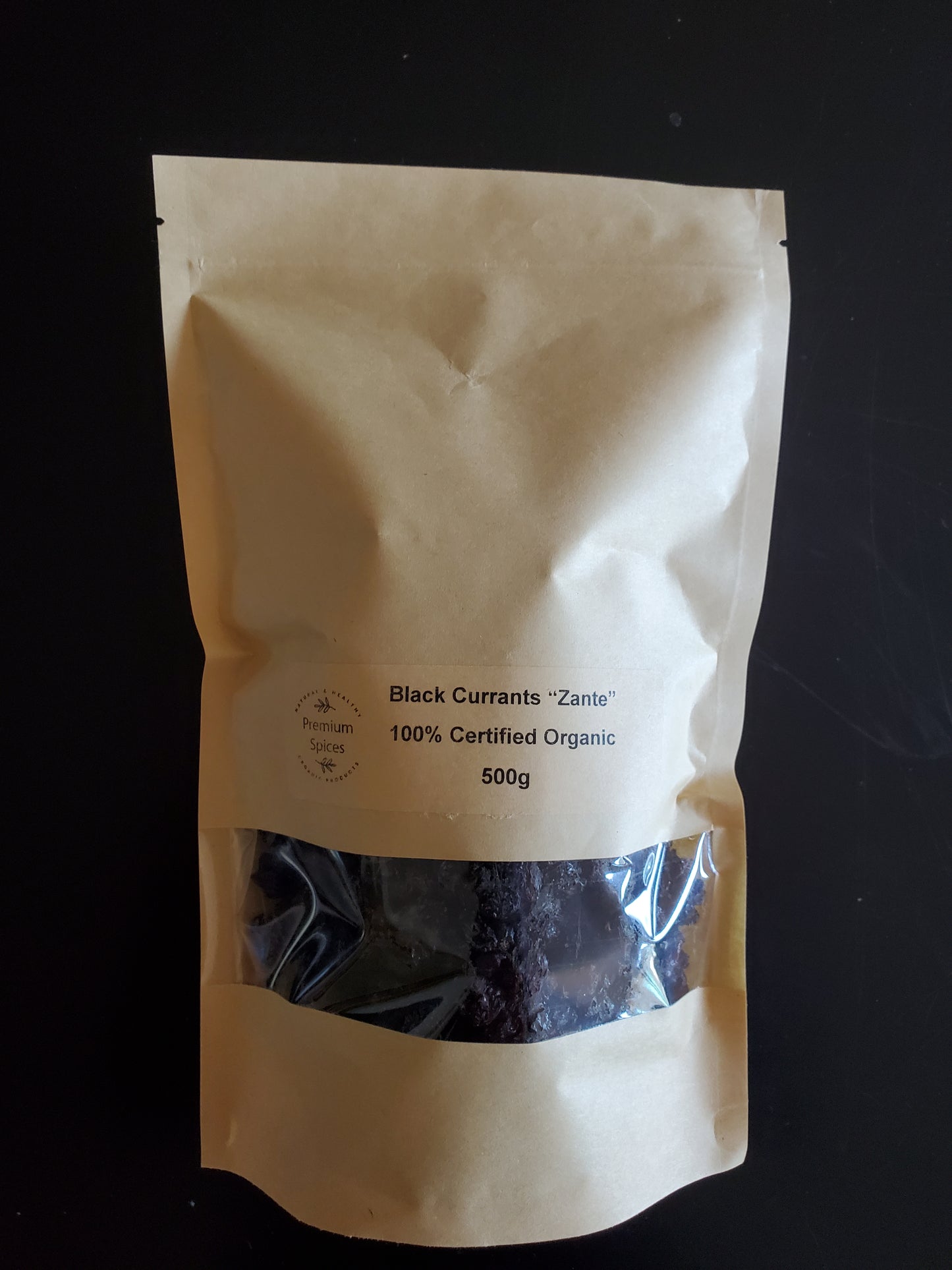 Premium Organics Black Currants "Zante", Dried 100% Certified Organic