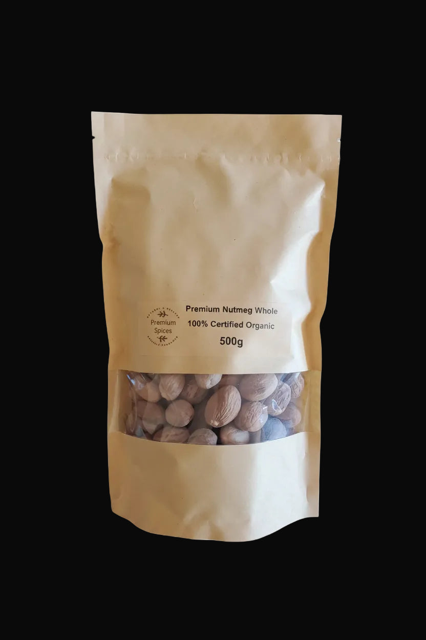 Premium Organic Nutmeg Whole - 100% Certified Organic - Product Photo 5