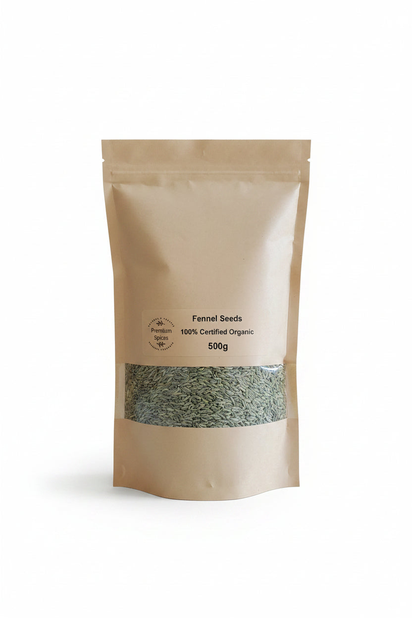 Premium Organic Fennel Seeds - 100% Certified Organic - Product Photo 5