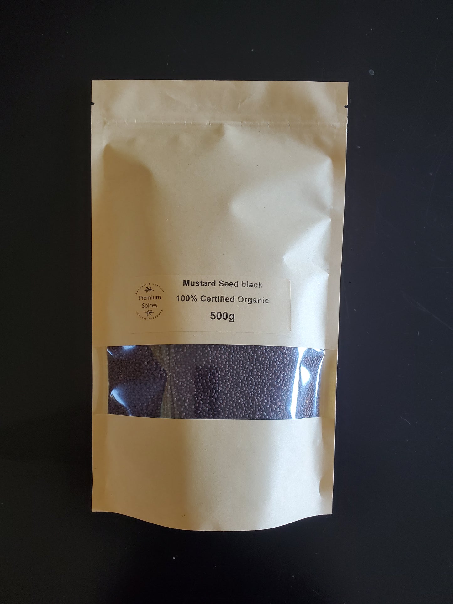 Premium Organics Mustard Seeds Black 100% Certified Organic