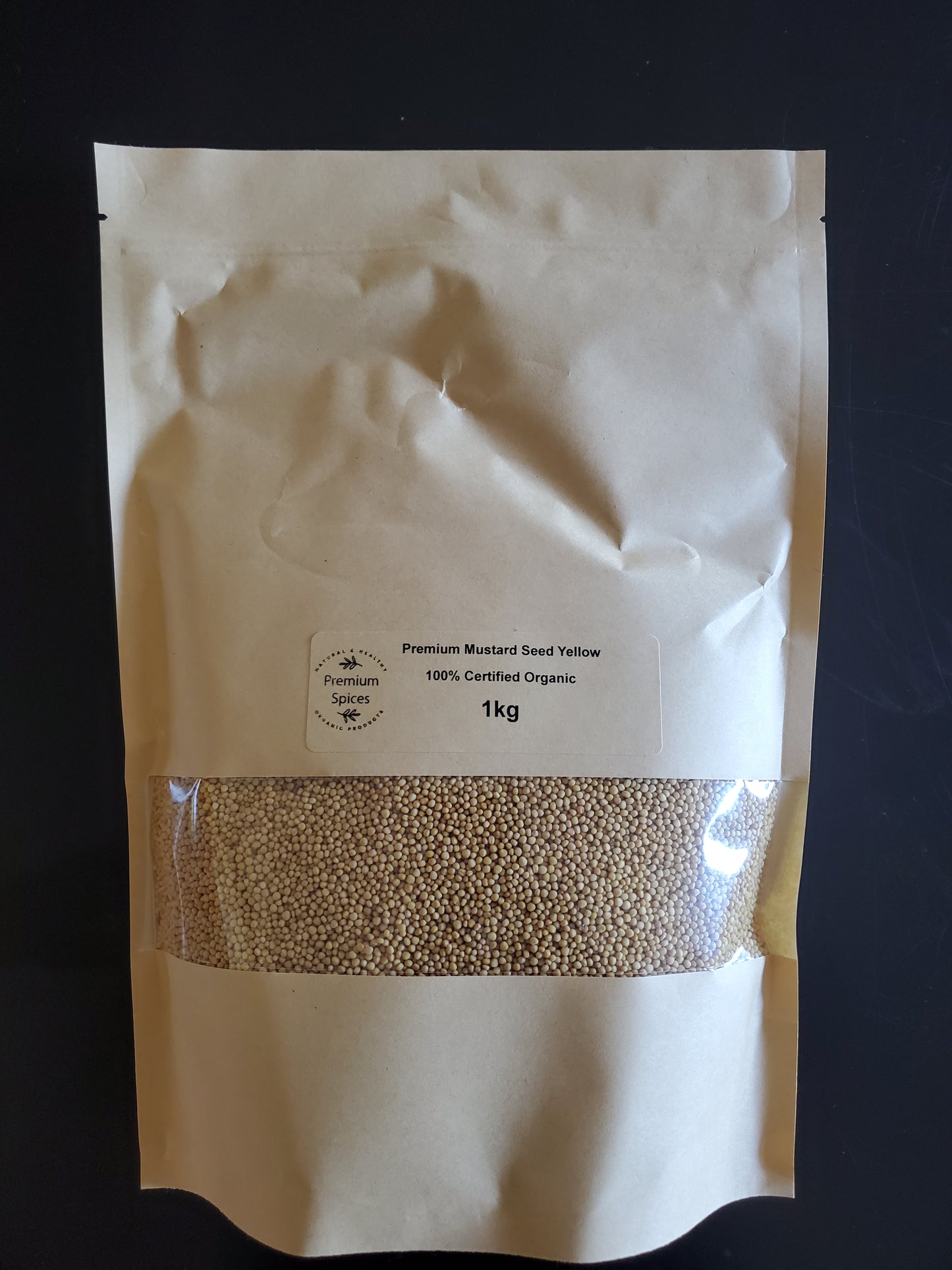 Premium Organics Mustard Seeds Yellow 100% Certified Organic