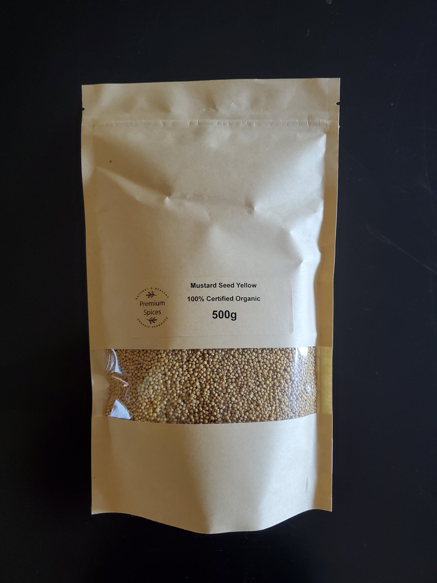 Premium Organics Mustard Seeds Yellow 100% Certified Organic