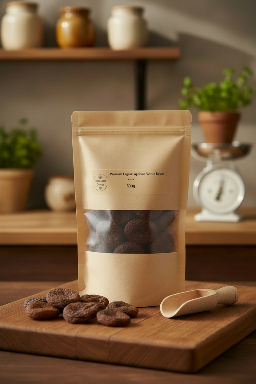 Premium Organic Apricots Whole Dried | 100% Certified Organic