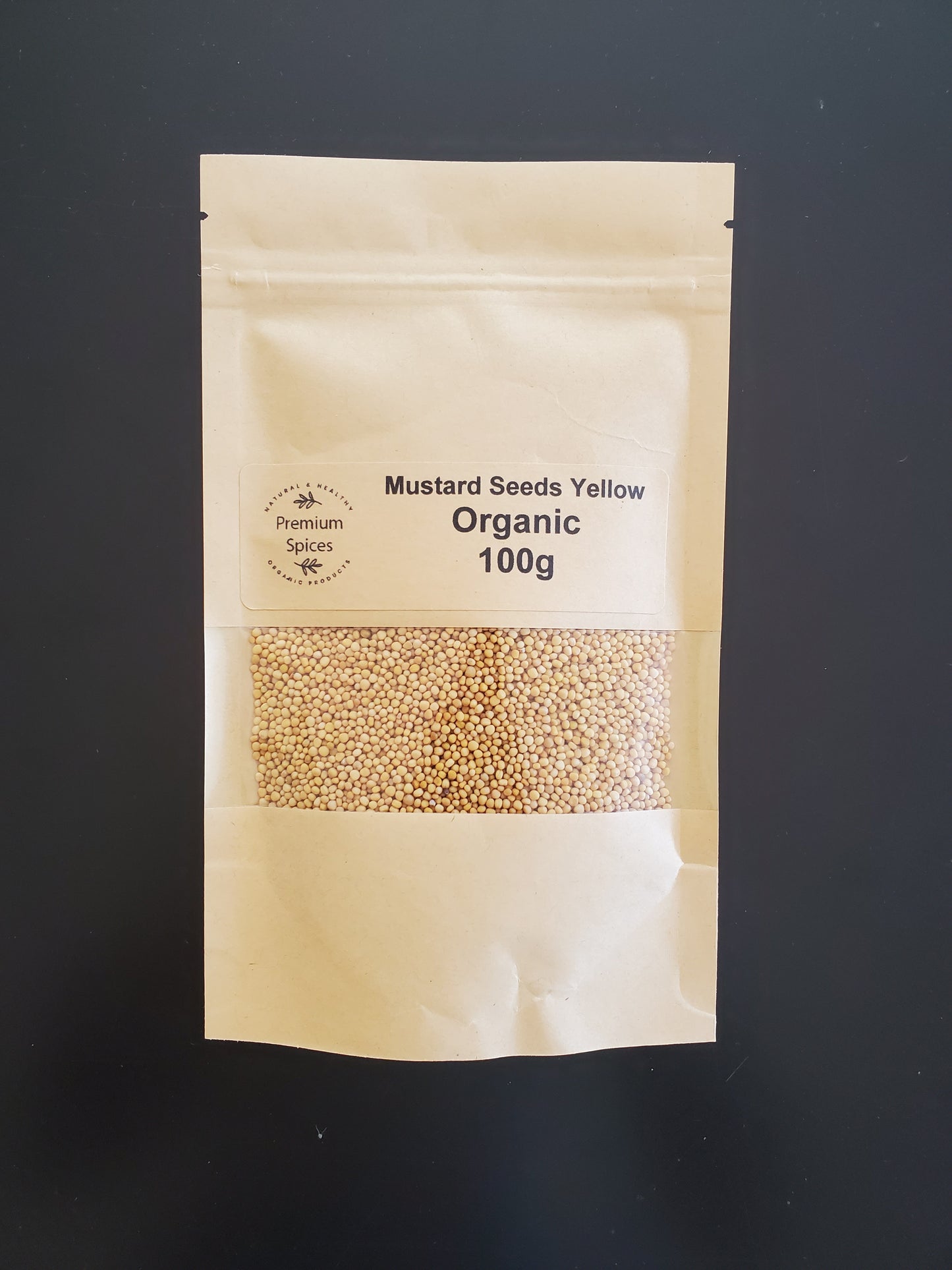 Premium Organics Mustard Seeds Yellow 100% Certified Organic