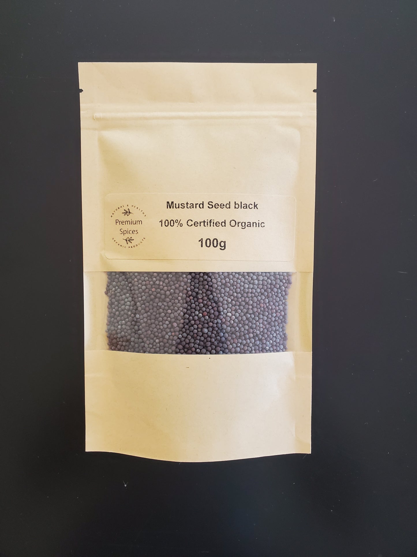 Premium Organics Mustard Seeds Black 100% Certified Organic
