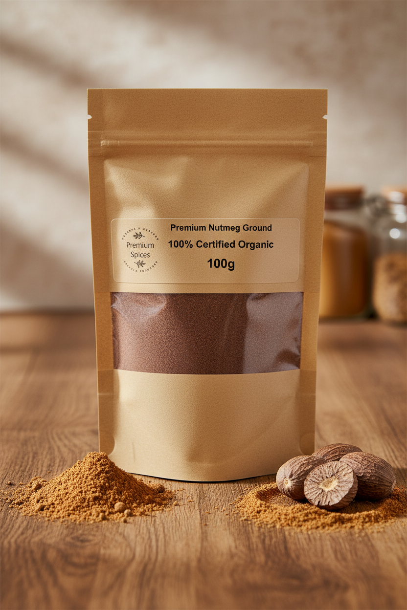 Premium Organic Nutmeg Ground - 100% Certified Organic - Product Photo 4