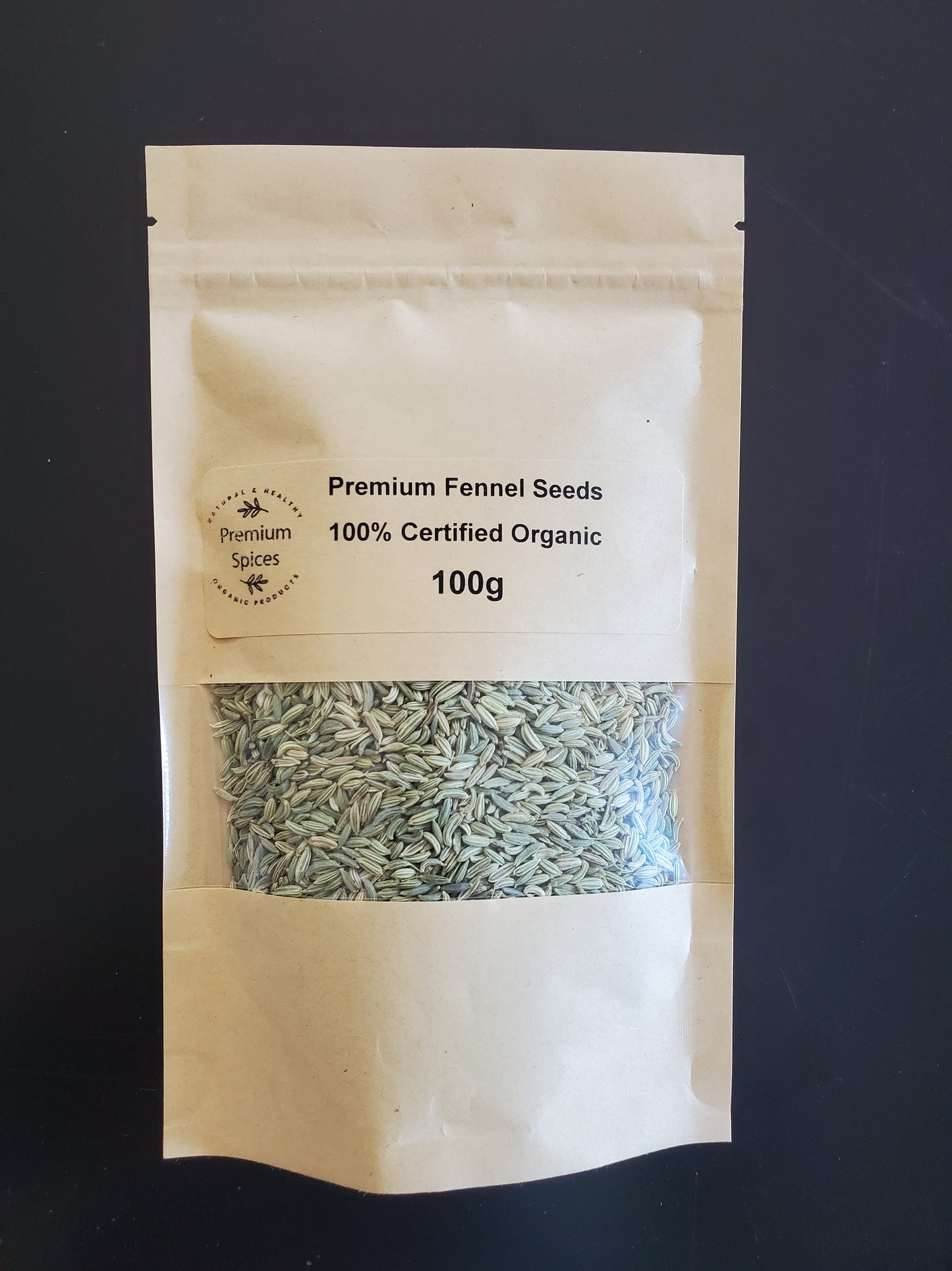 Premium Organics Fennel Seeds 100% Certified Organic