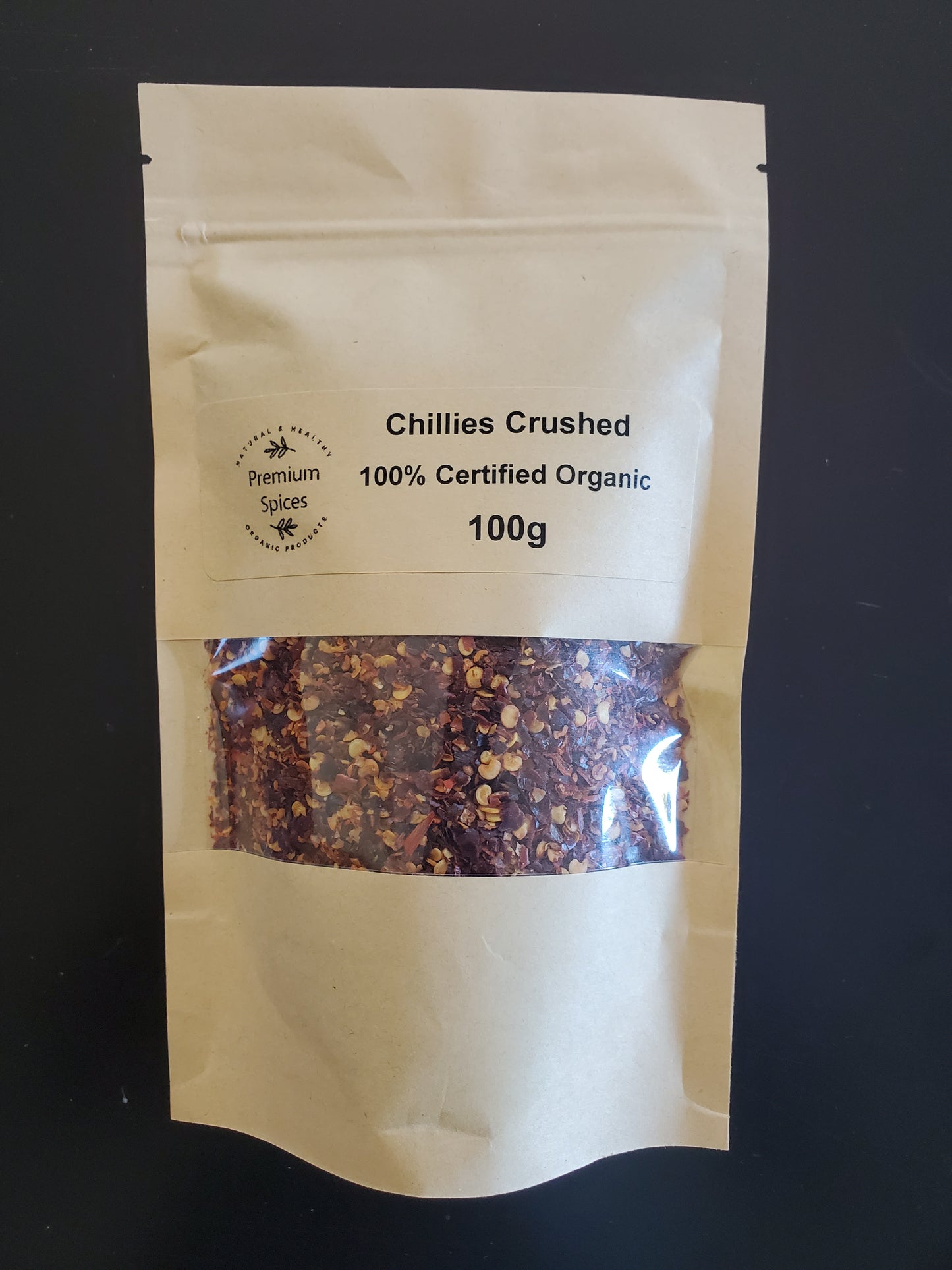 Premium Organics Chillies Crushed 100% Certified Organic