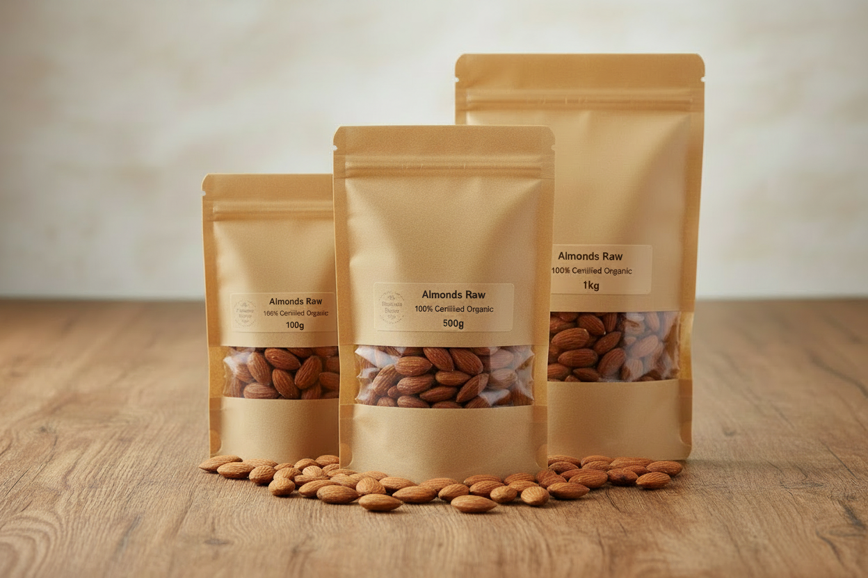 Premium Organic Almonds Raw | 100% Certified Organic