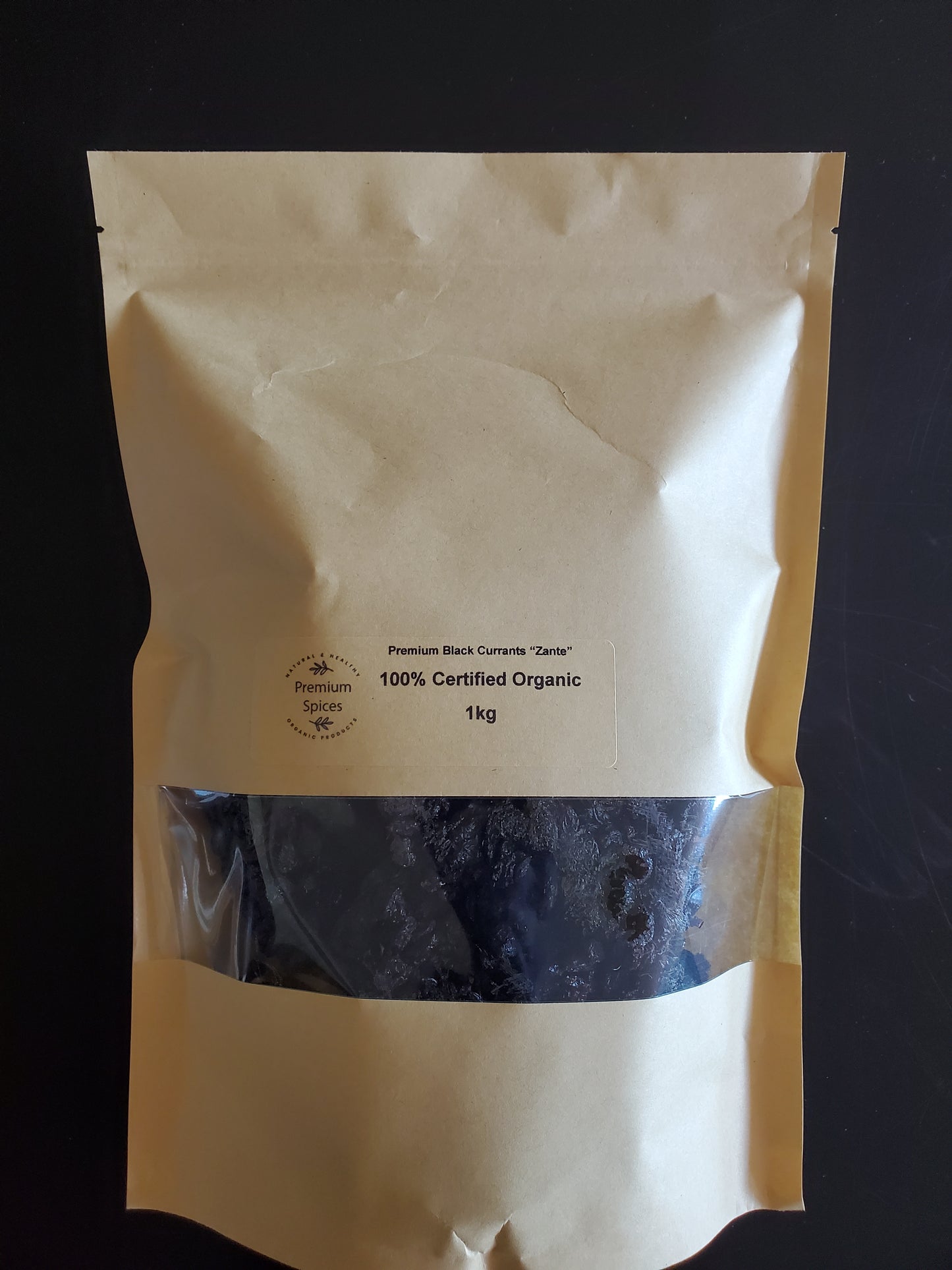 Premium Organics Black Currants "Zante", Dried 100% Certified Organic