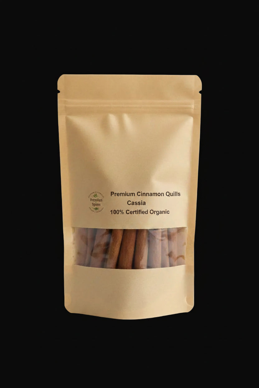 Premium Organic Cinnamon Quills Cassia | 100% Certified Organic