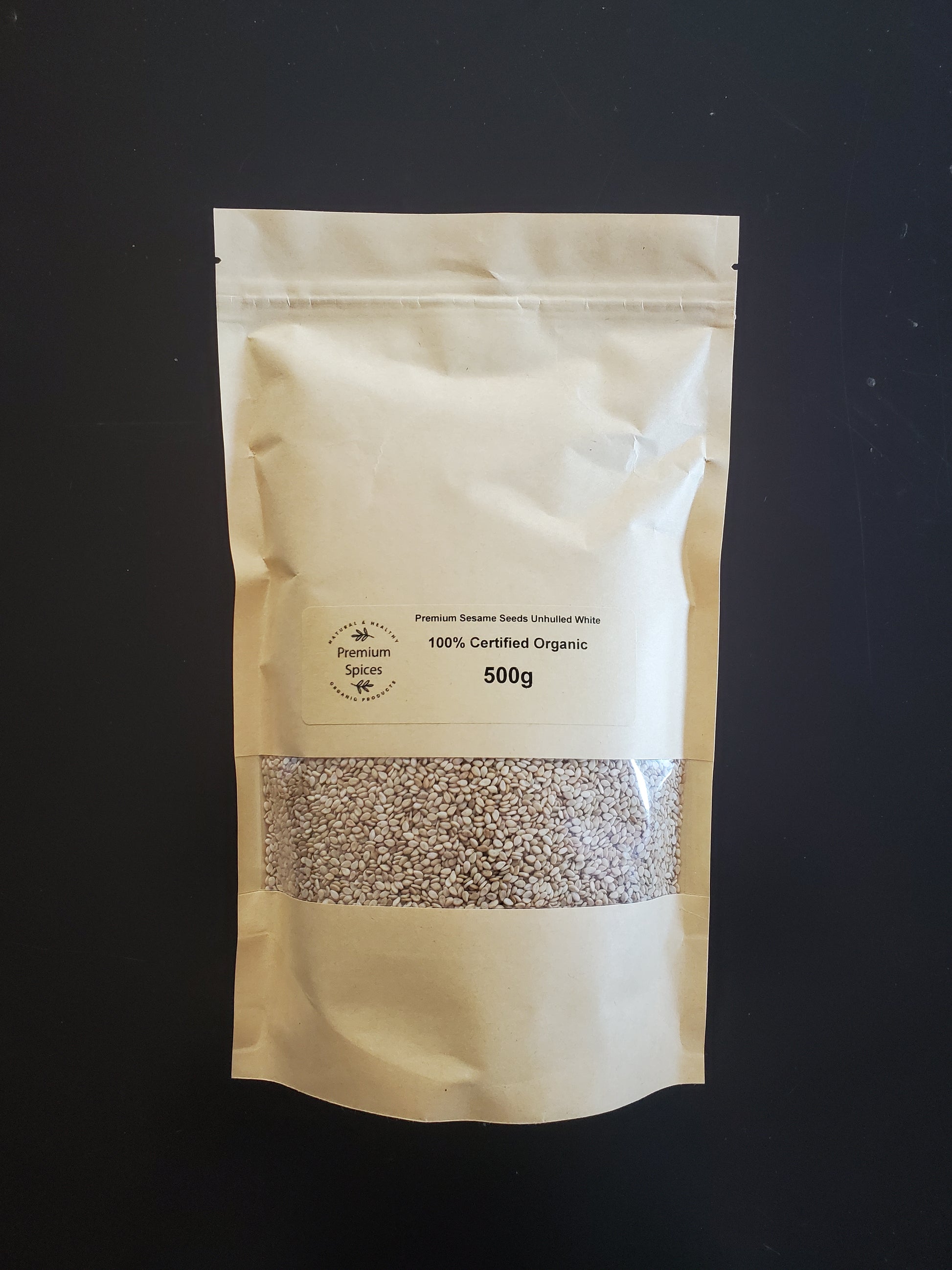 Organic White Sesame Seeds, 3-Pack (2 Oz. Each) by Spicely Organics main image 1