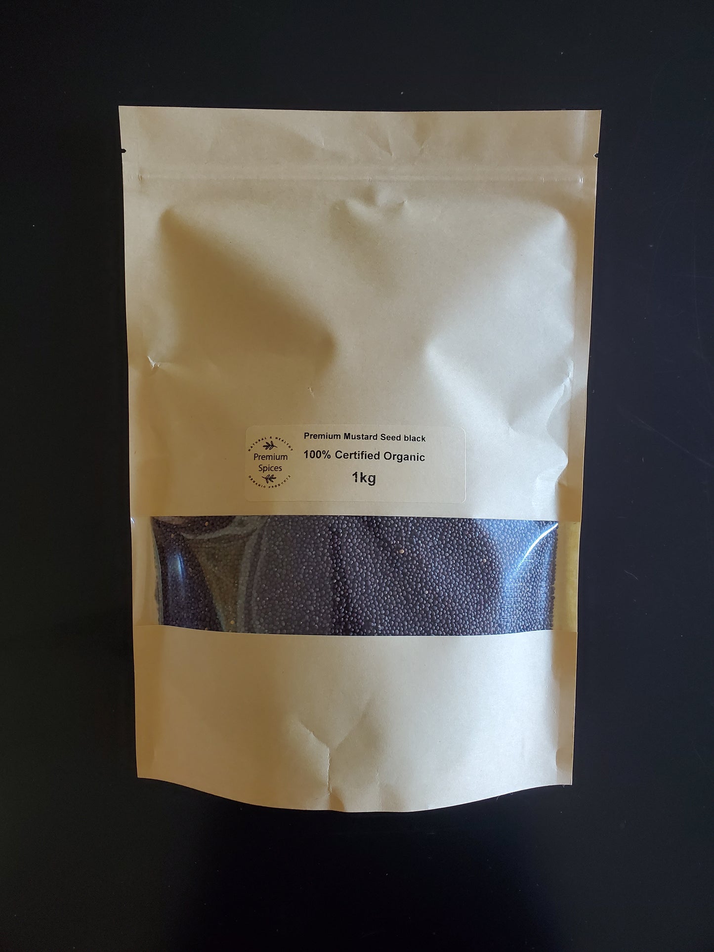 Premium Organics Mustard Seeds Black 100% Certified Organic