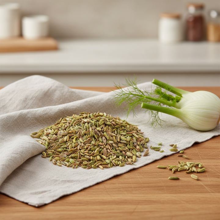 Premium Organic Fennel Seeds - 100% Certified Organic - Buy Online NZ - Premium Spices