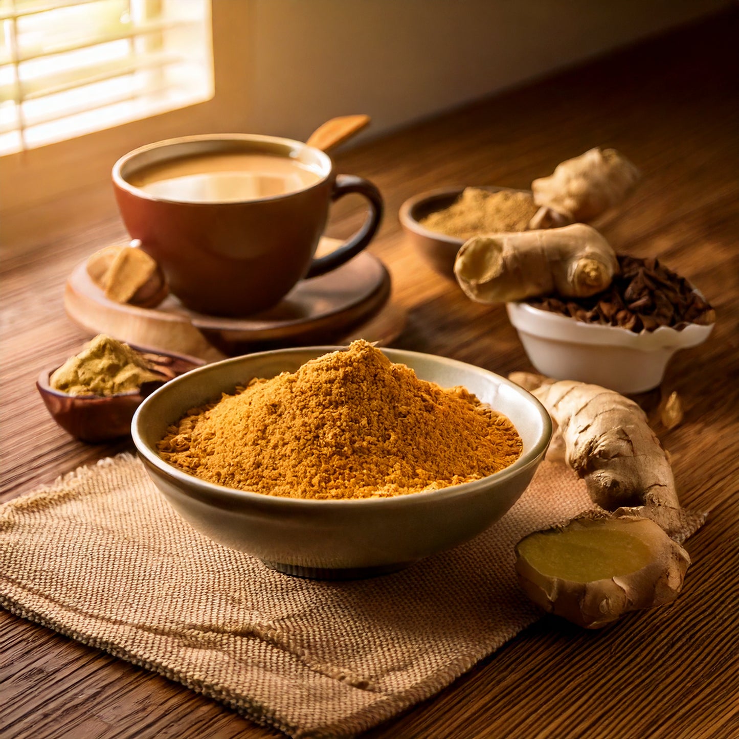 Premium Organic Jaggery Powder - in a kitchen setting