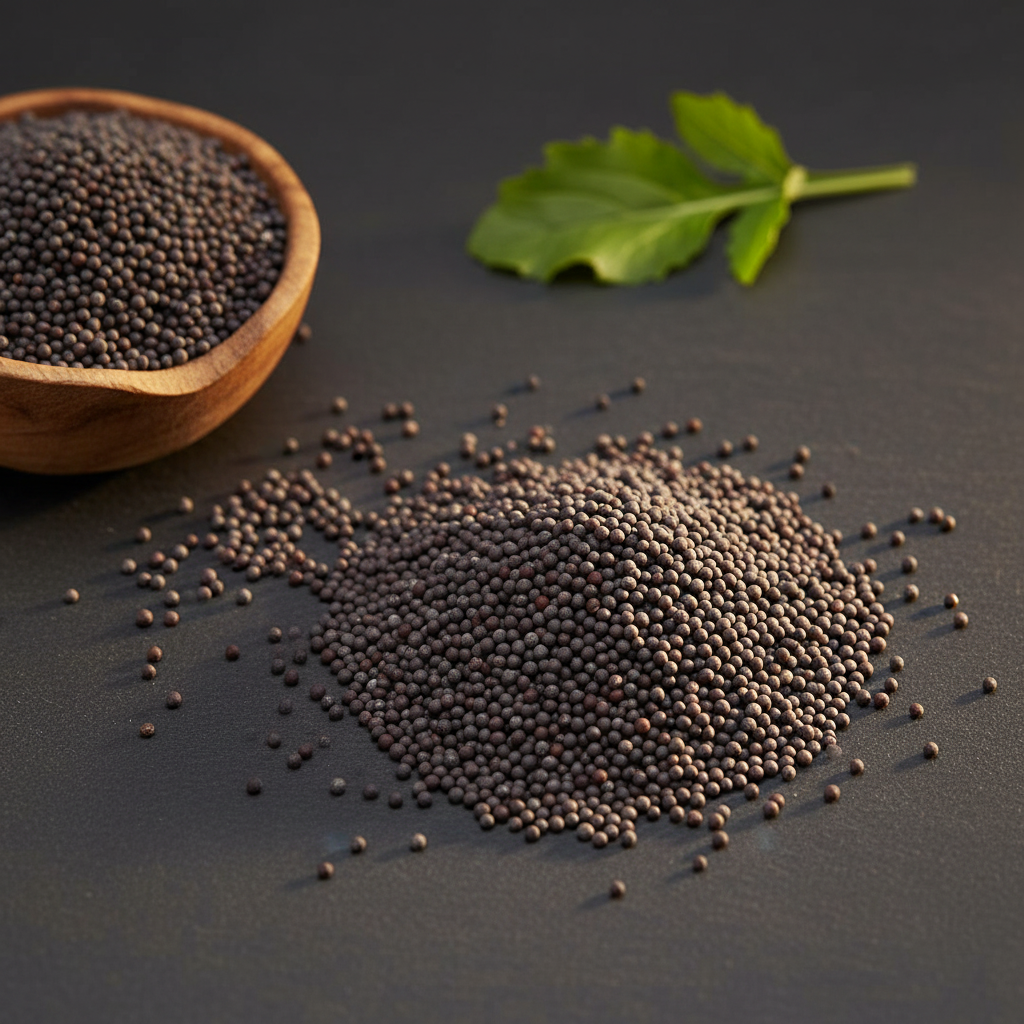 Premium Organic Mustard Seeds Black - 100% Certified Organic - Buy Online NZ - Premium Spices