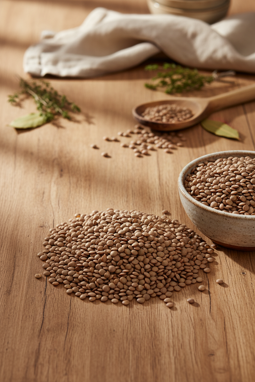 Premium Organic Brown Lentils - 100% Certified Organic - Buy Online NZ - Premium Spices