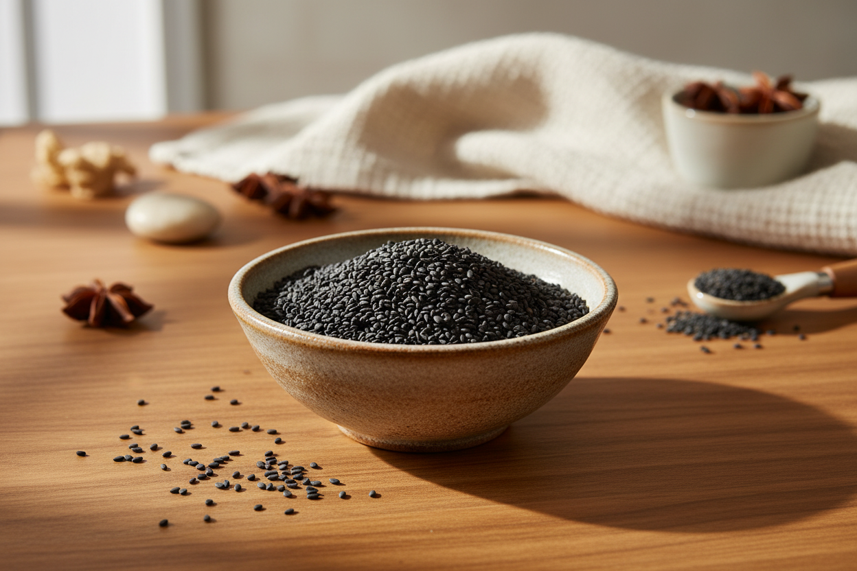 Premium Organic Sesame Seeds Black - 100% Certified Organic - Buy Online NZ - Premium Spices