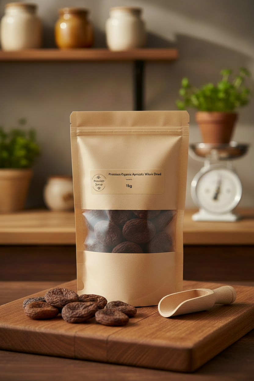 Premium Organic Apricots Whole Dried | 100% Certified Organic